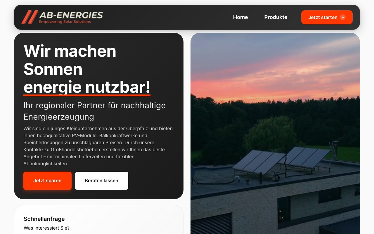 ab-energies.de Desktop